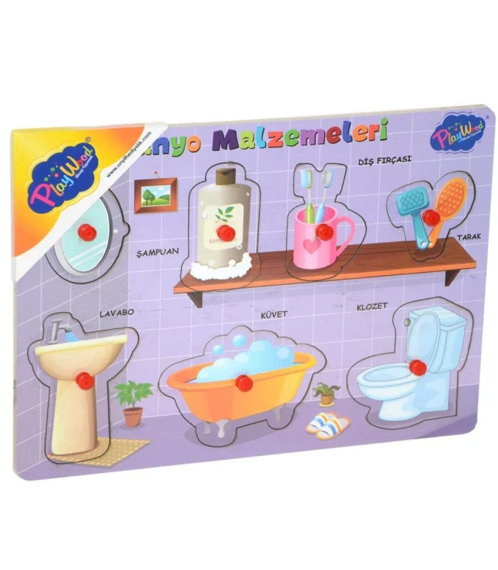 296/297 Onyıl, Ahşap Tutmalı Banyo Malzemeleri