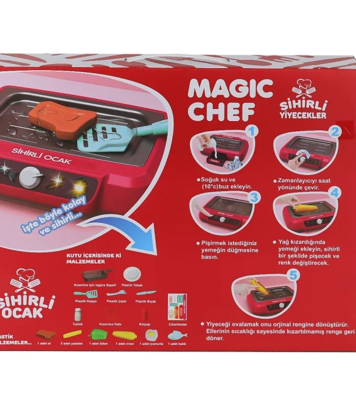 2A550 Magic Chef Barbekü Ocak Seti -Limon Oyuncak