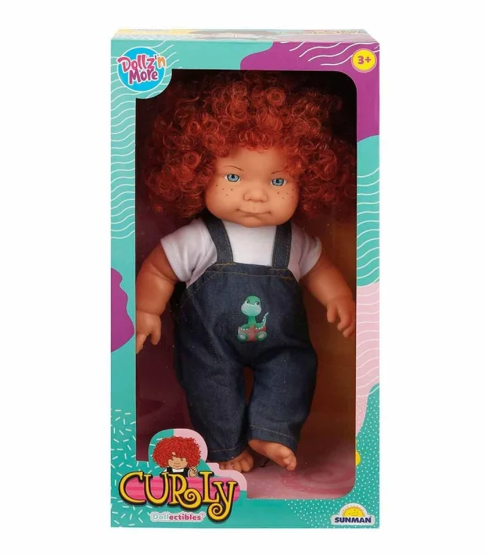 30151 Sunman, Curly Kıvırcık Saçlı Bebek 35 cm