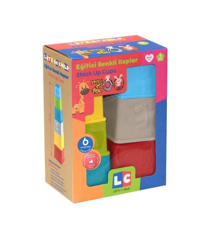30798-LC EĞİTİCİ KAPLAR RENKLİ ZOO