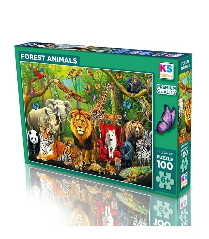 31504 FOREST ANIMALS 100 PARÇA PUZZLE