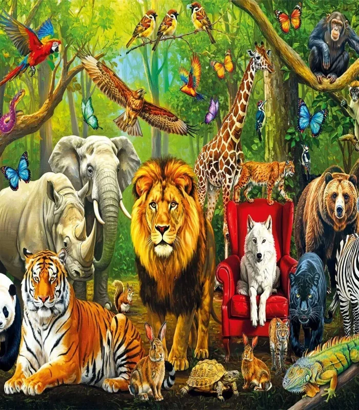 31504 FOREST ANIMALS 100 PARÇA PUZZLE