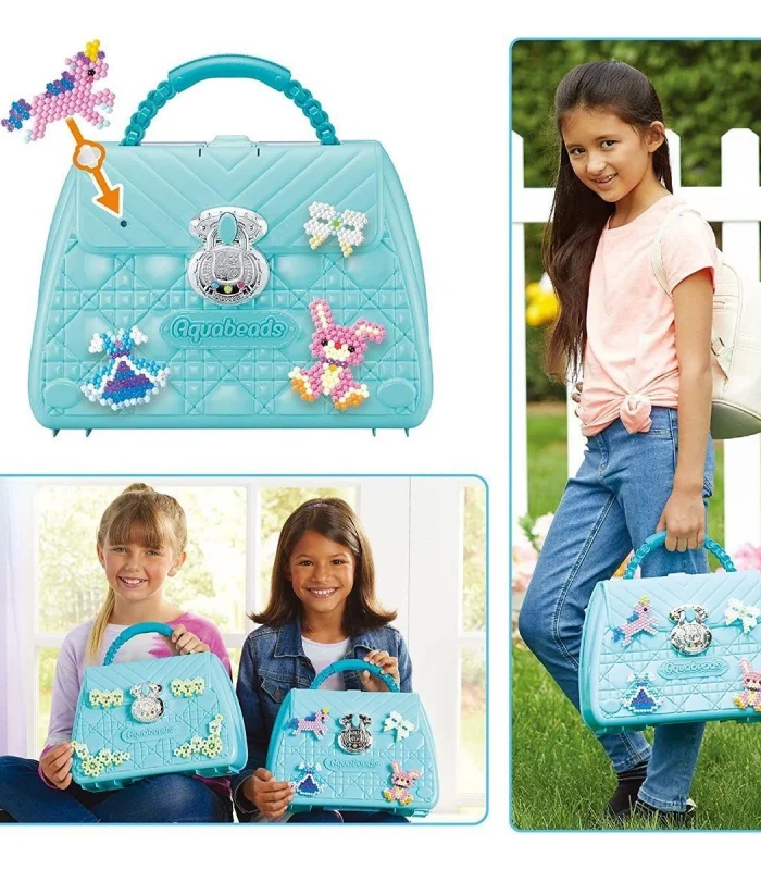 31914 AquaBeads Çantalı Delüks Set 1400 parça +4 yaş