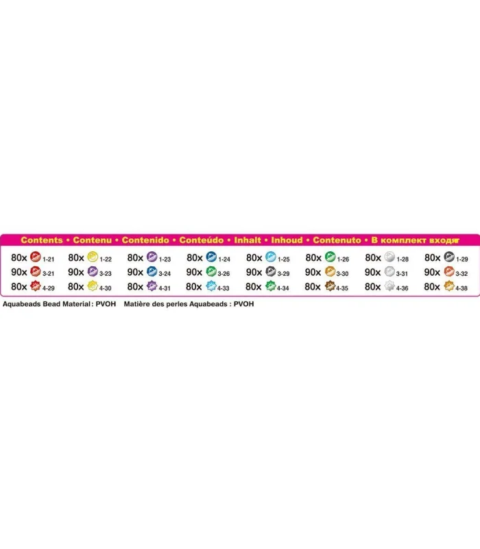 31995 AquaBeads Parlak Boncuk Paketi (yedek paket) 2000 parça +4 yaş