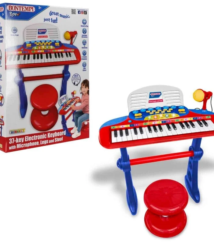 33740 SUN-BNT-MÜZİK SET 37TUŞ AYAKLI ORG MİKROFON TABURE IŞIKLI