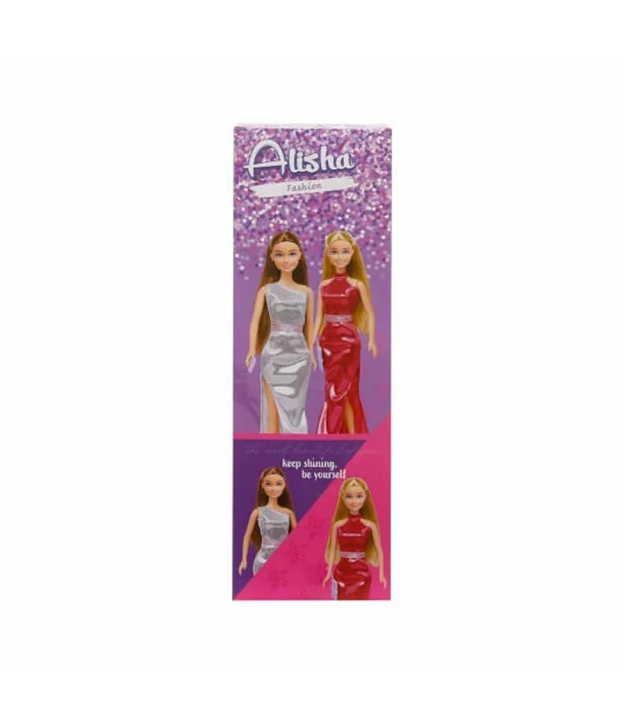 3394 SUN-RST-SIS-Minik Alisha Gece Elbiseli Bebek Set 2Asortili - Sunman
