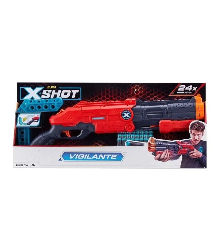 36436 Zuru X-Shot Silah Sünger Atan Excel-Vigilante 24 Mermi -Sunman