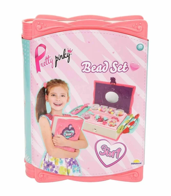3662  Pretty Pinky 3ü 1 Arada Boncuk Yapım Seti -Sunman