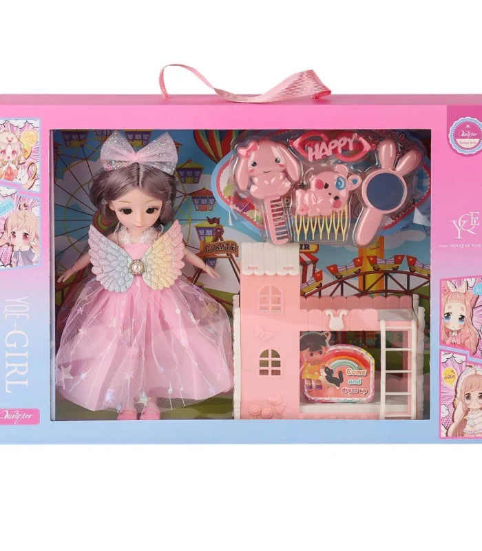 3688-164A Aksesuarlı Kanatlı Bebek Oyun Seti -Karsan