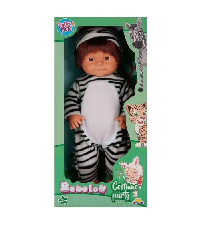 40041 Bebelou Hayvan Kostümlü Bebek 40 cm