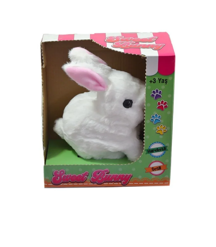 40098 Tavşan Peluş Pilli-Aya Toys