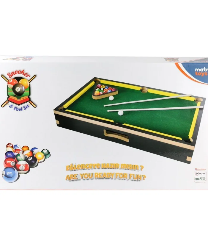 417 Matrax Ahşap Bilardo Oyunu -Akçiçek Oyuncak