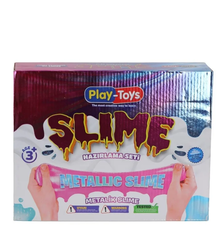 4263-METALİC PLAYTOYS DIY SLİME SET METALIC