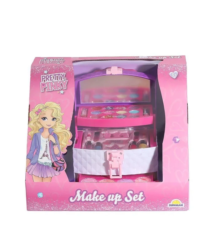 4279 3 Katmanlı Çantalı Makyaj Seti -Sunman