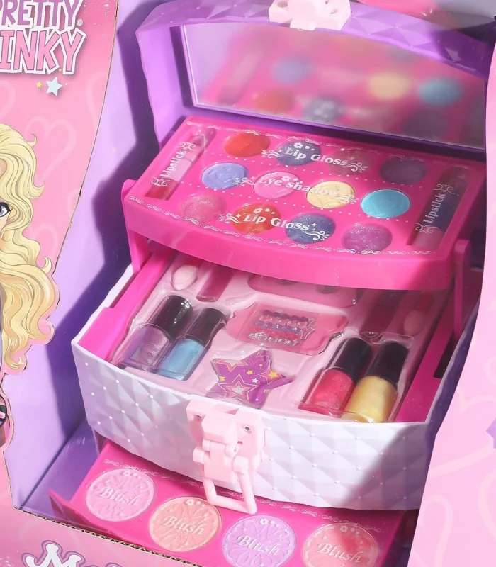 4279 3 Katmanlı Çantalı Makyaj Seti -Sunman