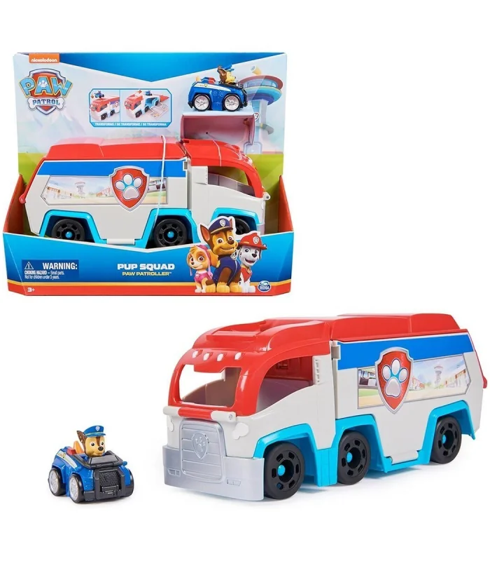 42988 SUN-SPM-FİGÜR SET PAW PATROL PUP SQUAD 1FGR ARAÇ