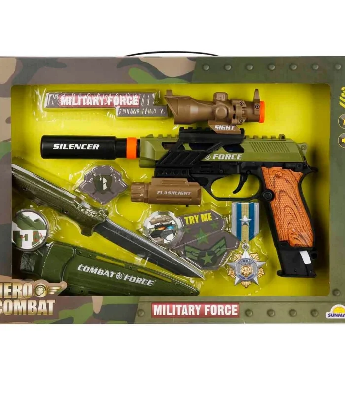 4308 Sesli ve Işıklı Silah Seti -Sunman