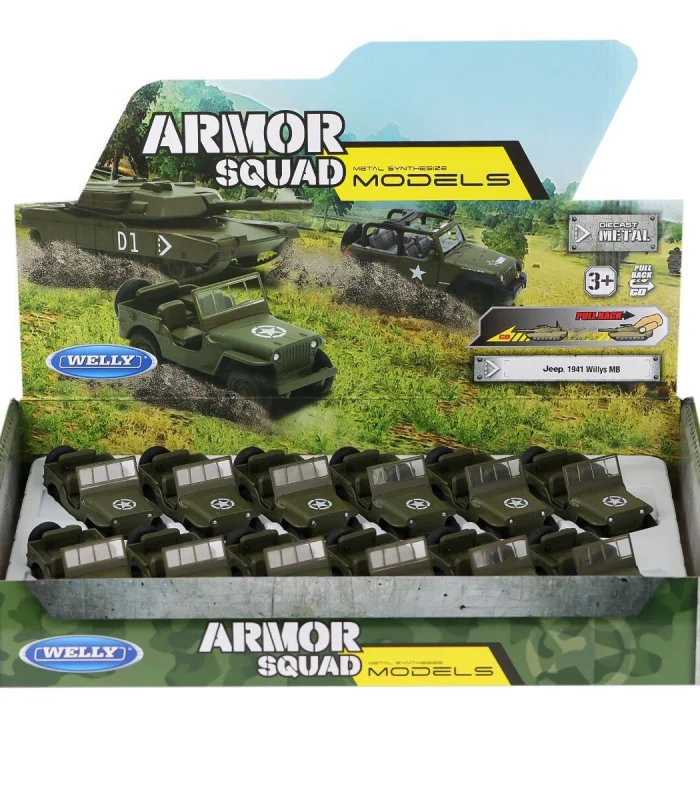 43723 Welly Jeep Willys 1:32 -Karsan Oyuncak