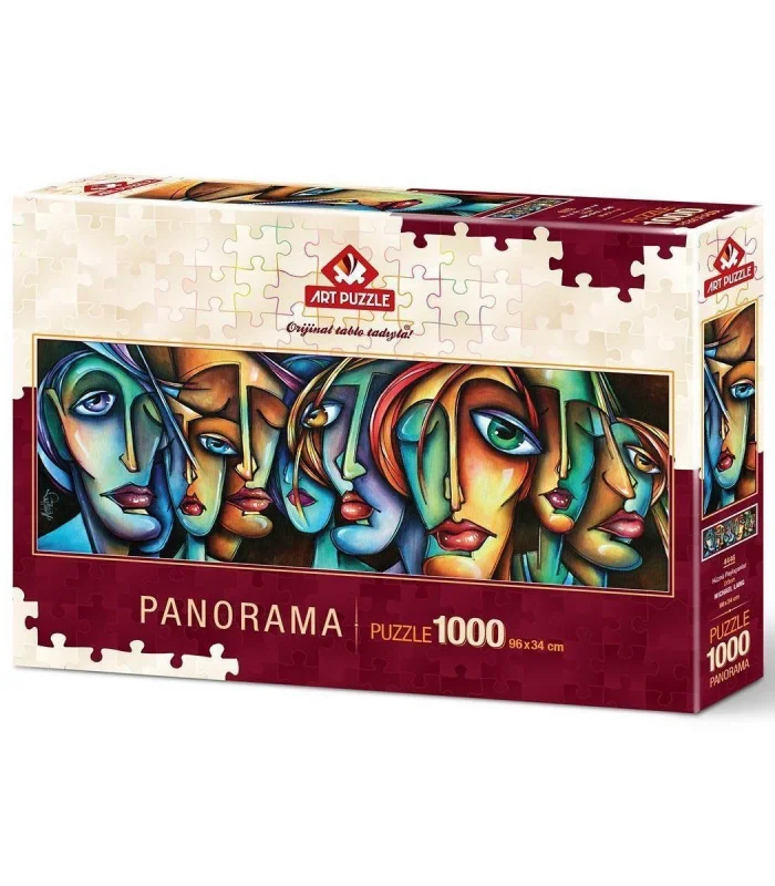 4446 Art Puzzle, Hüznü Paylaşanlar, 1000 Parça Panorama Puzzle