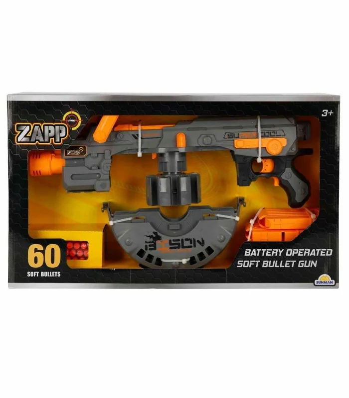 4573 Zapp Toys 60 Mermili Sünger Dart Atan Silah 54 cm -Sunman