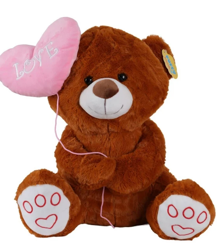 4740 SUN-JNH-PFF-SK PELUŞ AYI KALPLİ BALONLU 40CM 2R