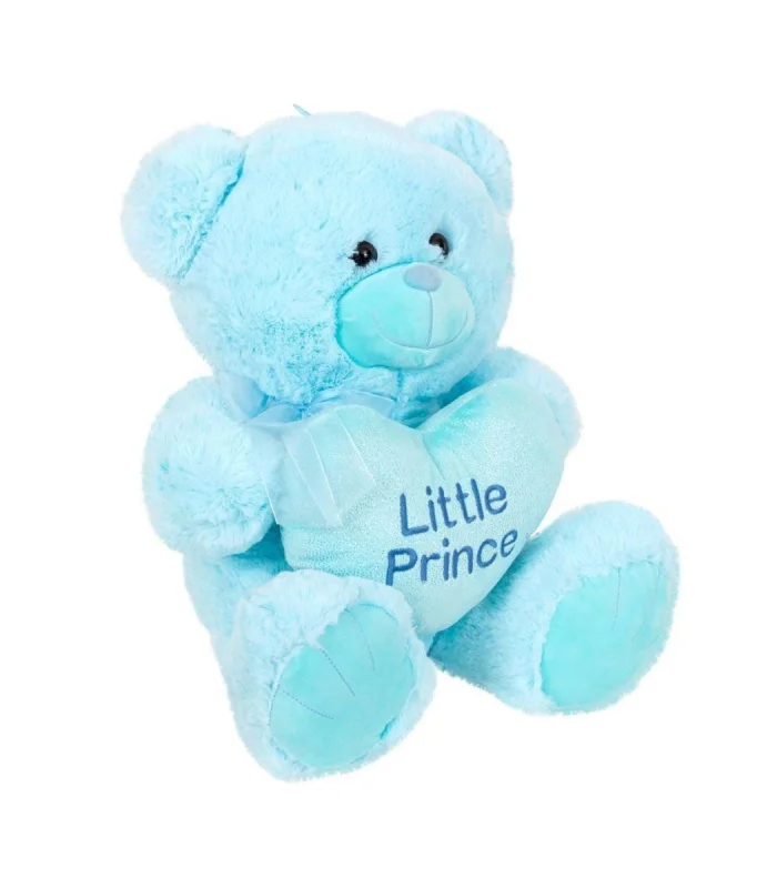 4763 Peluş Ayı Prens ve Prenses Kalpli Ayı 45 cm