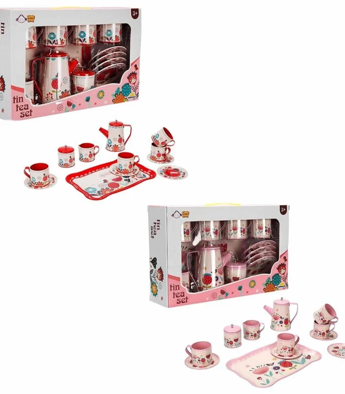 4939 SUN-YFN-LCH-METAL ÇAY SETİ ÇİÇEK DSN 2A 12PRÇ