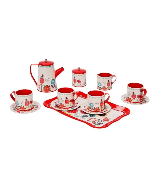 4939 SUN-YFN-LCH-METAL ÇAY SETİ ÇİÇEK DSN 2A 12PRÇ