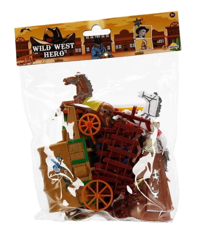 4961 SUN-RST-WES-KOVBOY OYUN SET POŞETLİ KRTL 3A