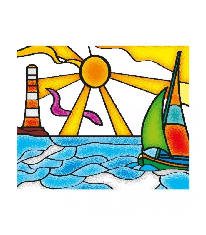 5001 KumToys Cam Vitray - Glass Painting / +6 yaş