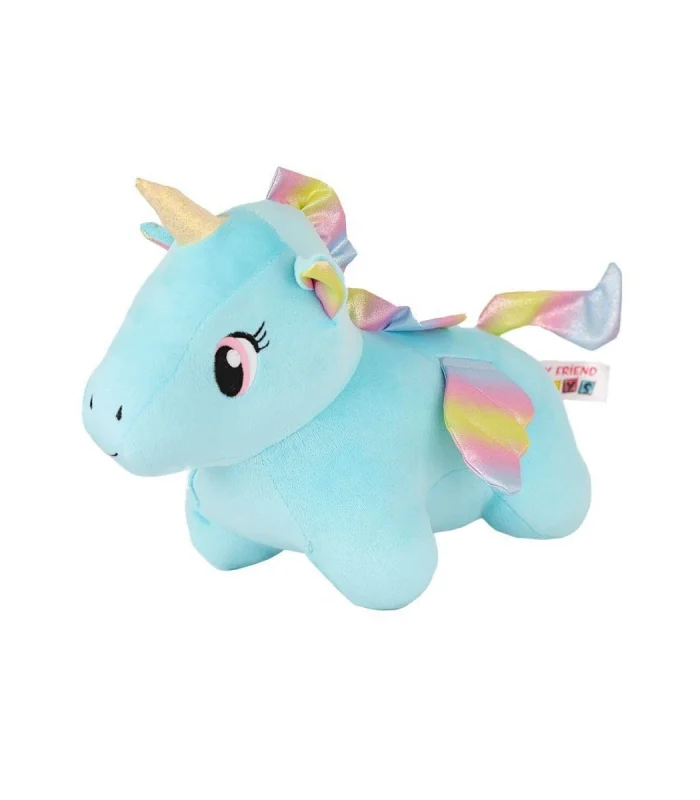 5018 Kadife Mavi Unicorn -My Friend Toys