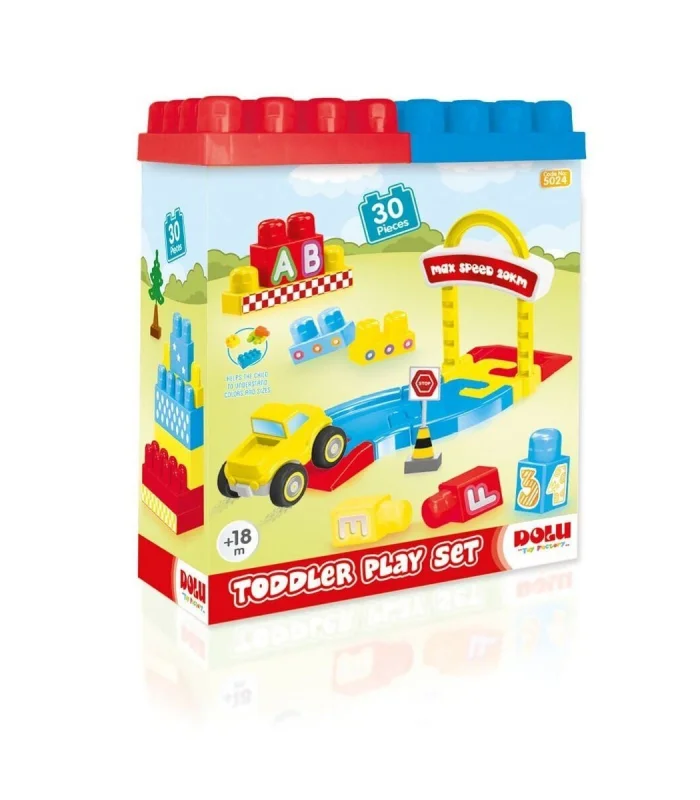 5024 OYUNCAK YOL VE BLOK SET 30 PCS