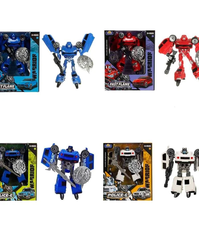 5039 SUN-YFN-ROBOT TRANSFORMER POLICE-G/FAST FLAME 2R 2A