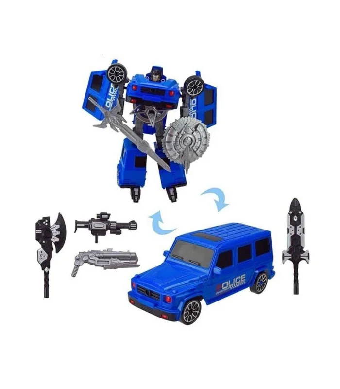 5039 SUN-YFN-ROBOT TRANSFORMER POLICE-G/FAST FLAME 2R 2A