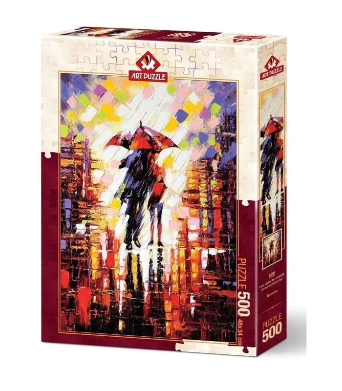 5090/ART Art Puzzle, Şemsiye Altındaki Aşk 500 Parça Puzzle