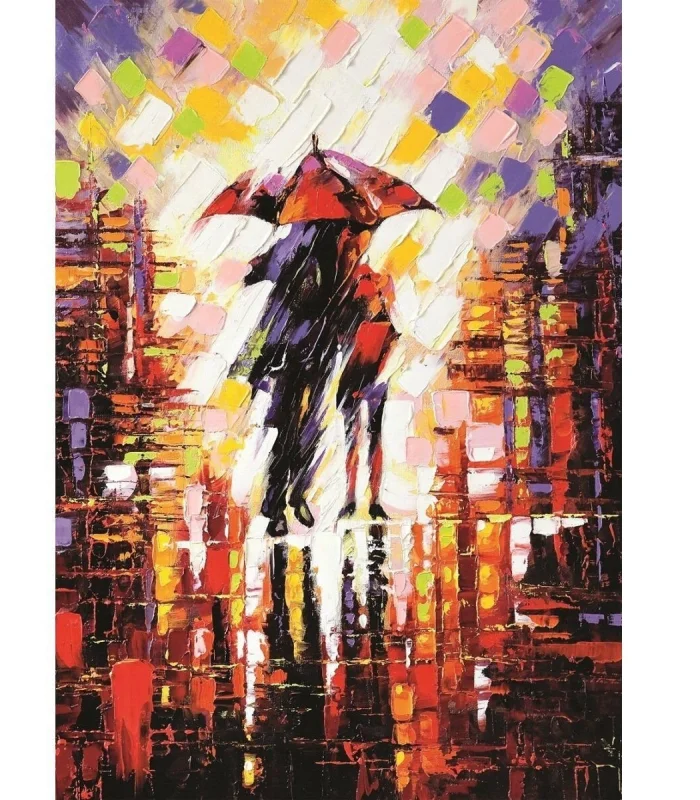 5090/ART Art Puzzle, Şemsiye Altındaki Aşk 500 Parça Puzzle