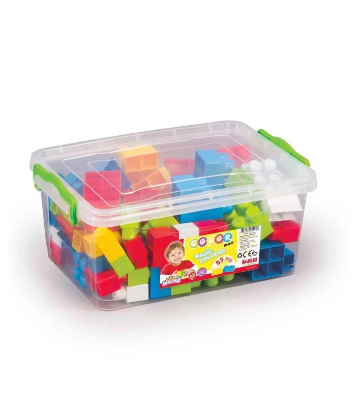 5090 Sandıkta Büyük Renkli Bloklar 85 Parça -Dolu