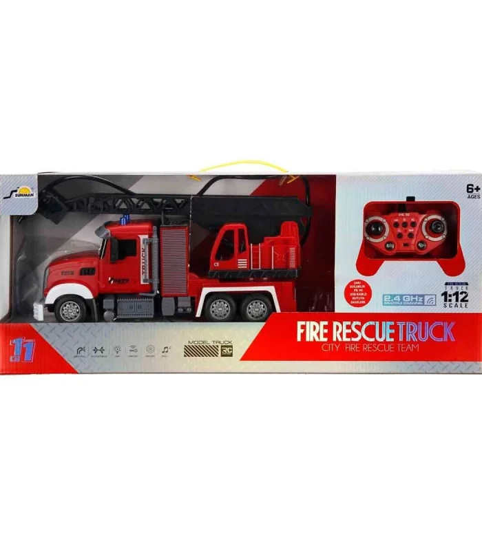 5092 SUN-RST-RC KAMYON 1 12 İTFAİYE FF SES IŞIK 3 7V USB 2 4 GHZ