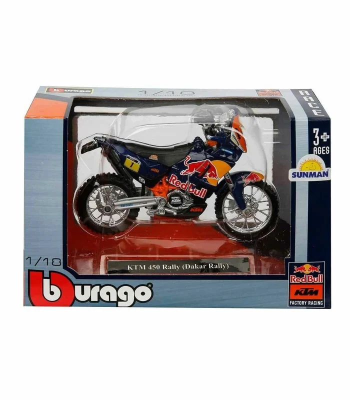 51070 SUN-BUR-1:18 Motor Red Bull KTM 450 2 Asorti - Sunman