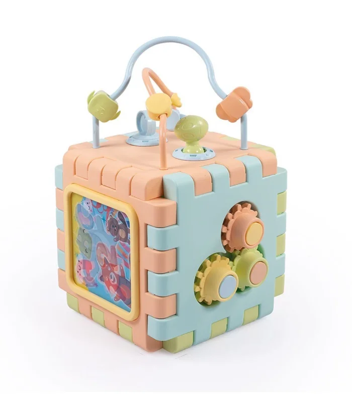 5192 Eğitici Küp ve Puzzle 2IN1 -Dolu Oyuncak