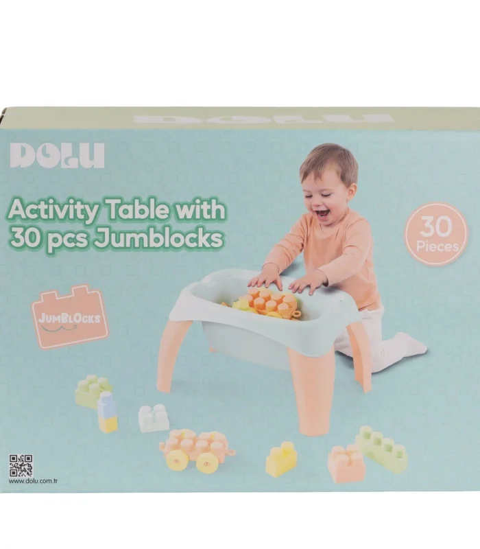5211 OYUNCAK AKTİVİTE OYUN MASASI 30 PARÇA MEGA BLOK