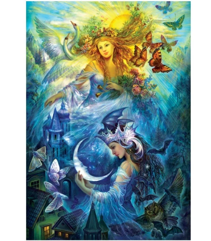 5218 Art Puzzle, Gündüz ve Gece Prensesleri 1000 Parça