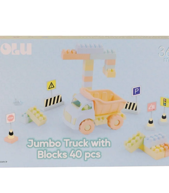 5219 OYUNCAK JUMBO KAMYON VE BLOKLAR 40 PARÇA