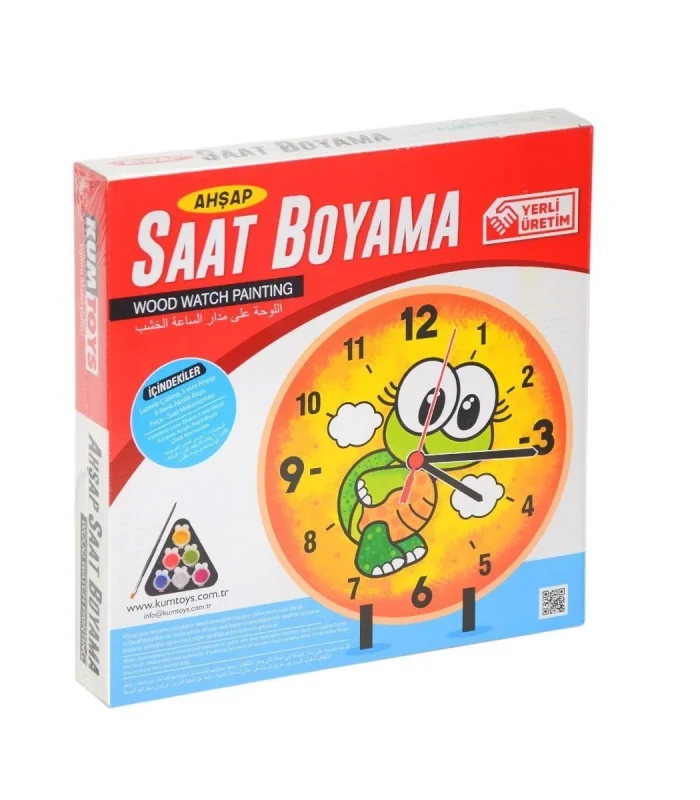 5302 KumToys, Ahşap Saat Boyama