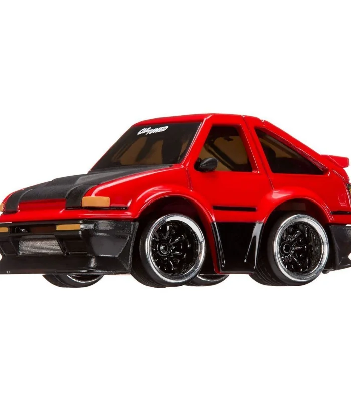 558958 CarTuned JDM 1985-87 Sprinter Trueno GT-Apex AE86 - Siyah Kırmızı Araba