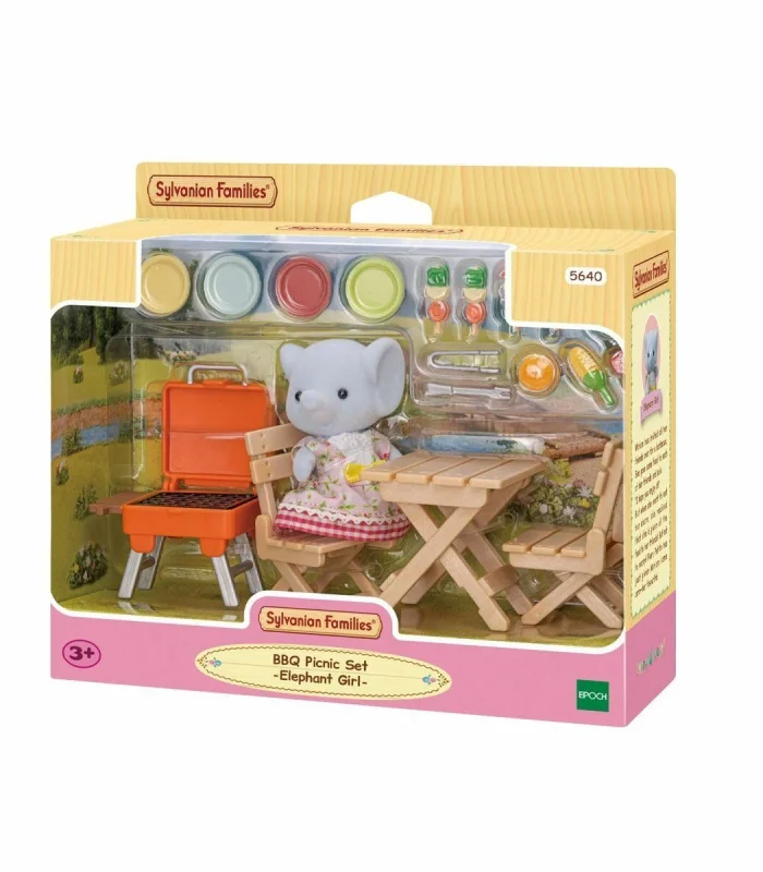 5640 Sylvanian Families Fil Kız ve Barbekü Piknik Seti  +3 yaş
