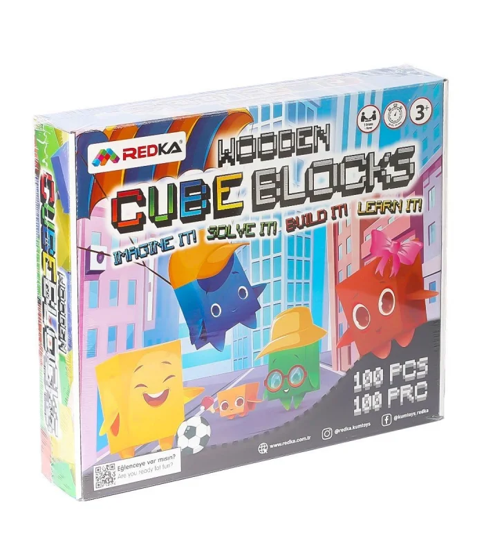 5642 Wooden Cubes Blocks -Redka
