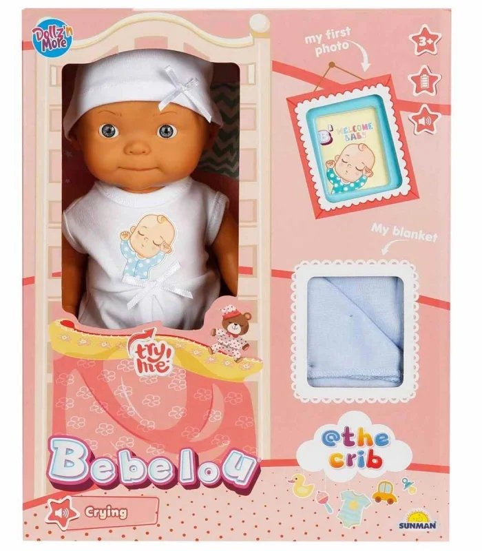 5683 Bebelou Sesli Hoş Geldin Bebeği 30 cm -Sunman