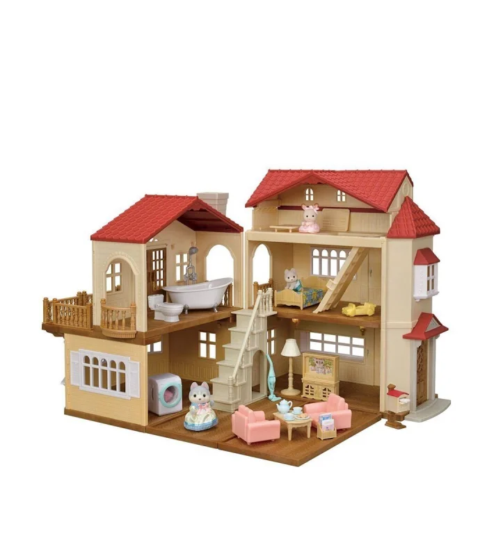 5727 Sylvanian Families Oyun Odalı Işıklı Şehir Evi Oyun Seti +4 yaş