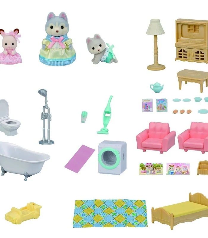 5727 Sylvanian Families Oyun Odalı Işıklı Şehir Evi Oyun Seti +4 yaş